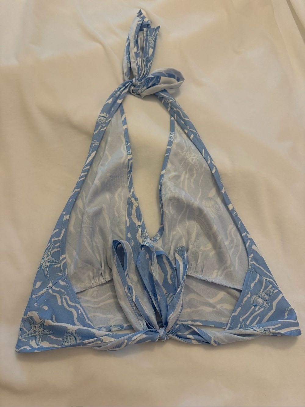 Blue Seashell Halter Top - Picture 2 of 2